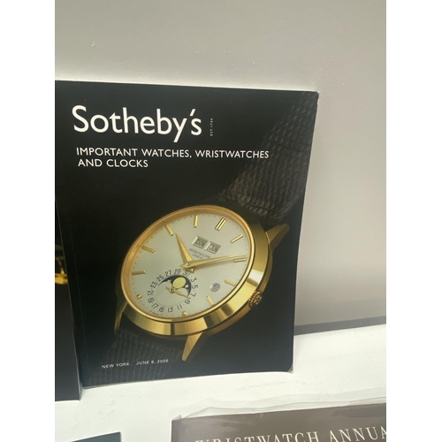 276 - A large selection of assorted books all relating to high end wrist watches including Sotheby's aucti... 