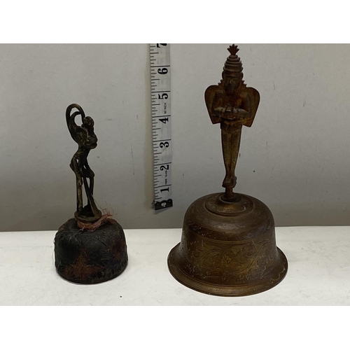 59 - A pair of antique Tibetan temple bells