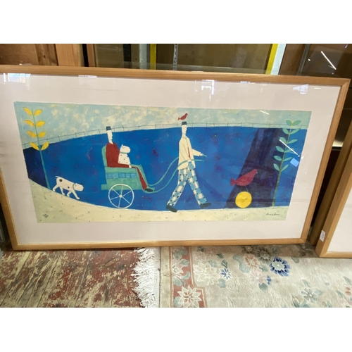 217 - A framed Annora Spence limited edition print 214/225 entitled The Rickshaw 109x61cm, shipping unavai... 