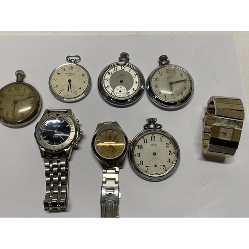 131 - A job lot of assorted vintage time pieces
 a/f