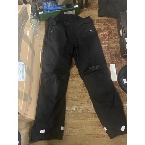 160 - A pair of Richa motorbike trousers size L