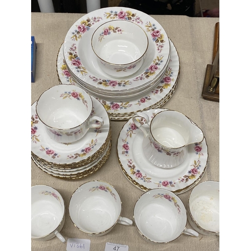 47 - A Royal Staffordshire bone china tea service. Shipping unavailable