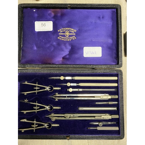 56 - A boxset of AG Thornton Ltd technical instruments