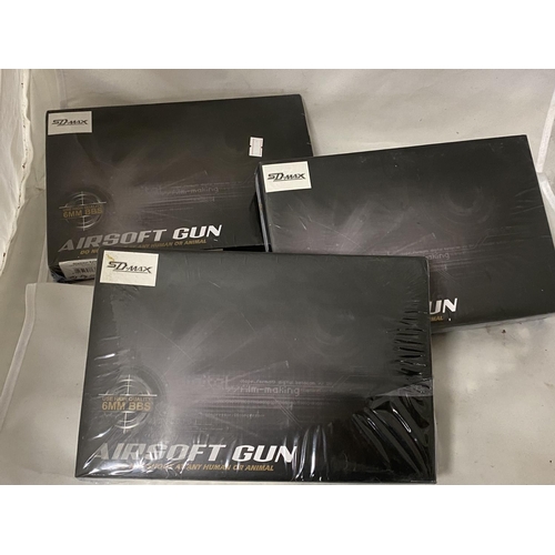 86 - Three new sealed air soft guns (untested)