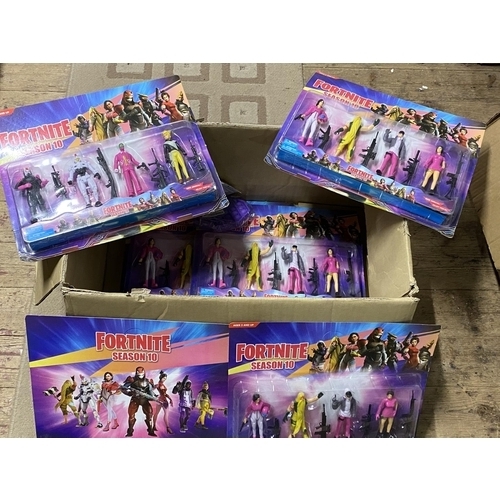 101 - A box of new Fortnite season 10 action figures