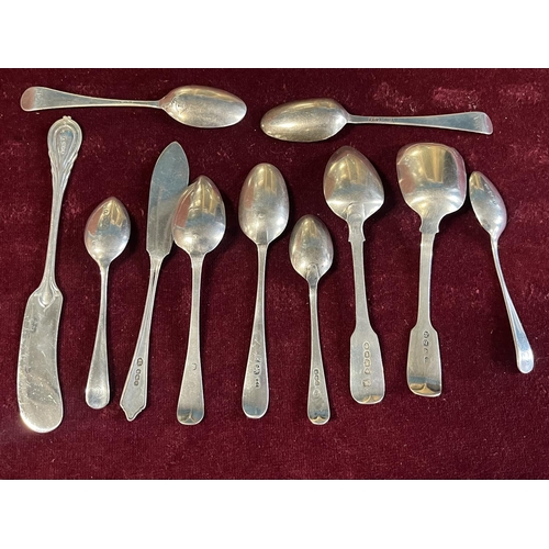 339 - A selection of hallmarked silver cutlery total weight 156g