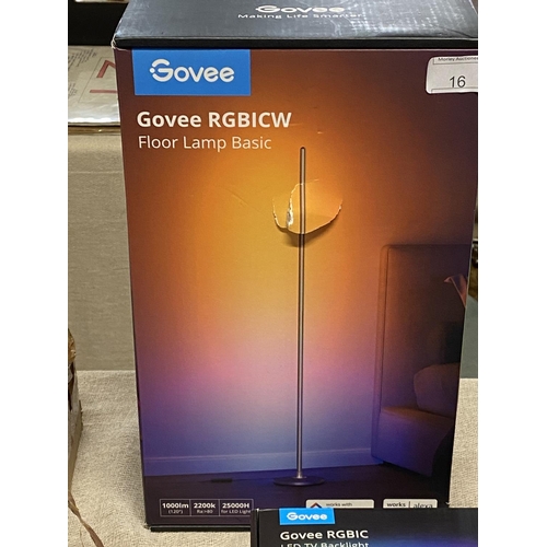 16 - A boxed Govee LED floor lamp (untested/unchecked)