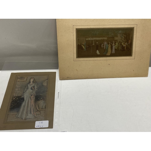 330 - Two James Abbot Mcneill Whistler 1834-1903 original signed lithographs, largest is 33x25cm