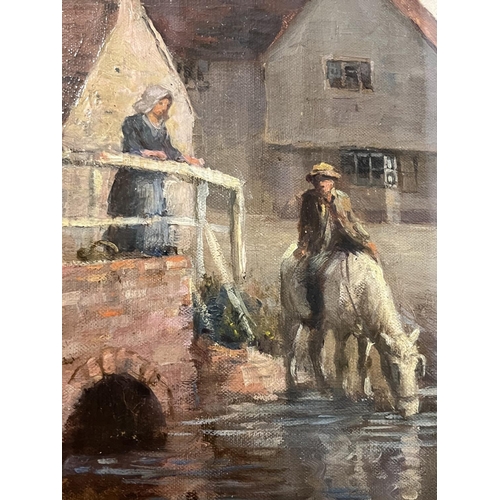 305 - A quality gilt framed William Kay Blacklock 1872-1944 oil on panel a Berkshire scene signed and insc... 