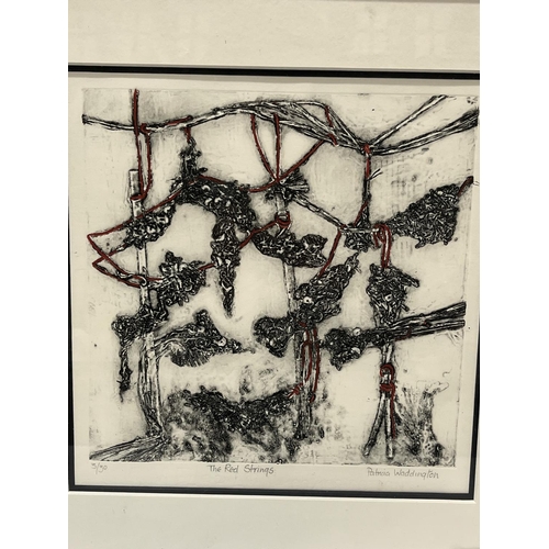 309 - A Patricia Waddington etching 'The Red Strings' 3/30 signed in pencil