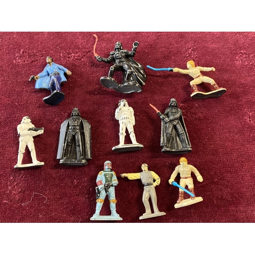 258A - A selection 1982 Star Wars micro collection metal figures