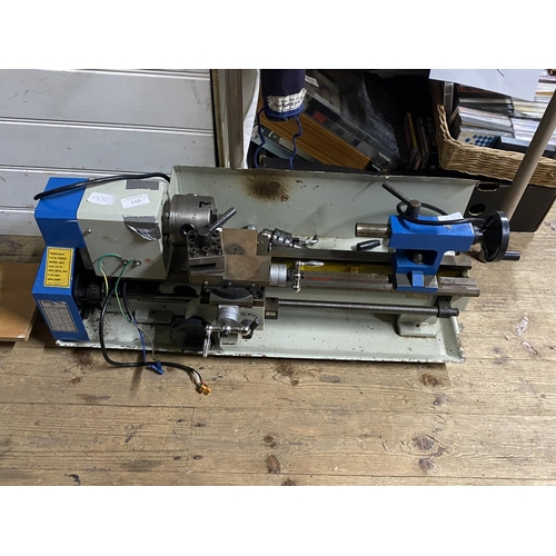 110 - A 240 volt bench lathe untested. No shipping