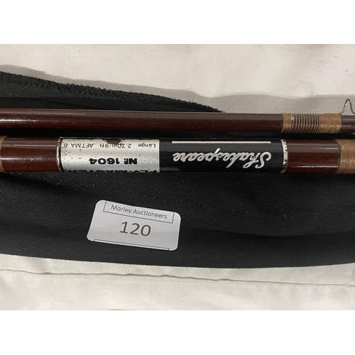 120 - A Shakespeare 9ft fly master fishing rod. No shipping.