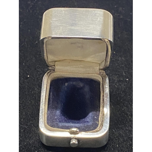 198E - An unusual hallmarked silver thimble case