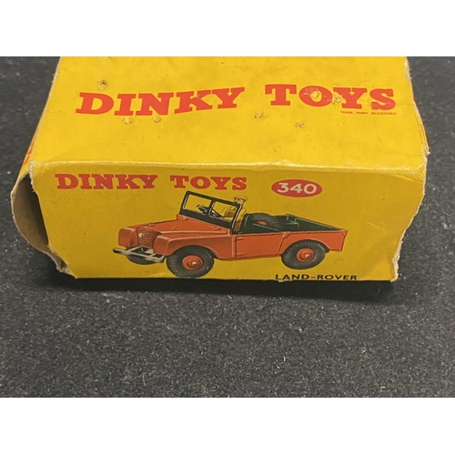 198I - A vintage Dinky 340 Land Rover die-cast model