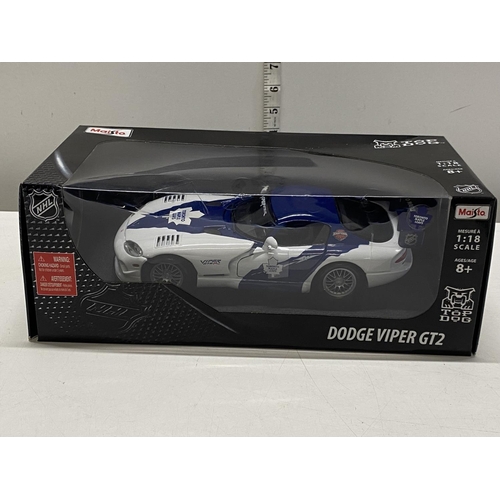 74 - A boxed Maisto Dodge Viper GT2 1:18 scale model