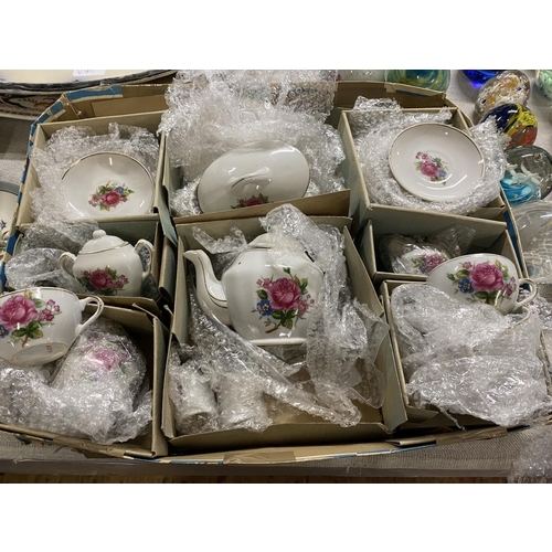 225 - A boxed vintage child's bone china tea service.