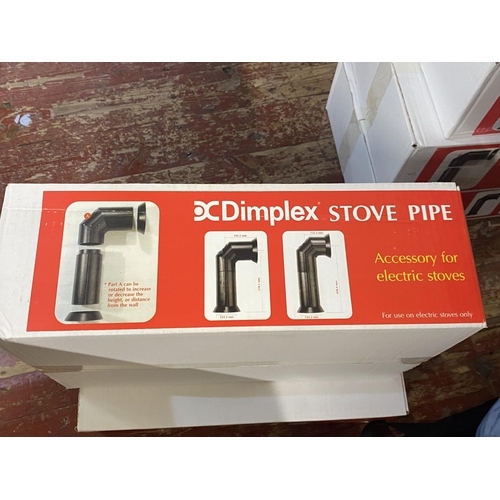 300 - Two boxed Dimplex stove pipes