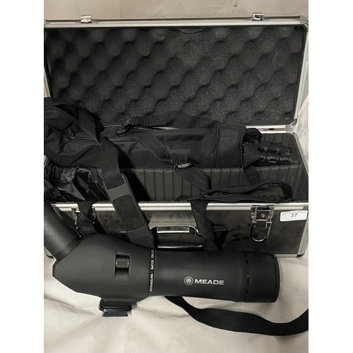 339 - A cased Meade spotting scope with tripod