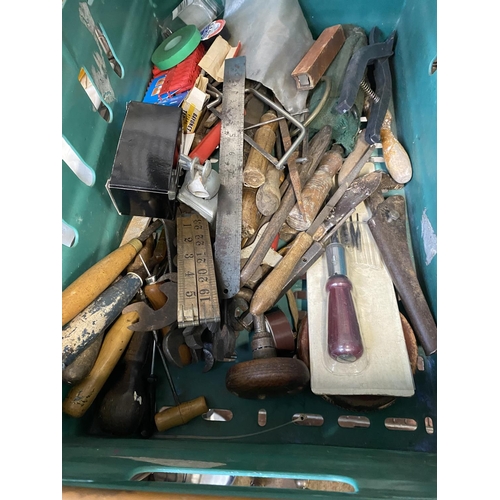 101 - A job lot of vintage tools etc. shipping unavailable