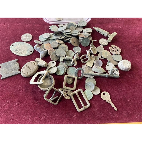 118 - A job lot of metal detecting finds