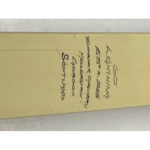 354 - A hand made by Border Archery, Mellerstain Gordon Scotland hunting bow in carry case. Reg Number RO1... 