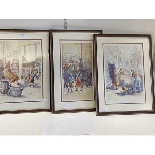 366 - Three framed limited edition signed Margaret Clarkson prints. Shipping unavailable