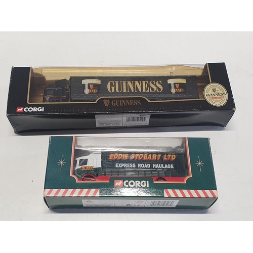 10 - Two boxed die cast Corgi models including Eddie Stobart and Guinness