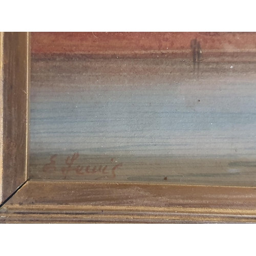 30 - Two antique watercolours by American artist Edmund Darch Lewis 1835-1910. Each frame measures 46cm x... 