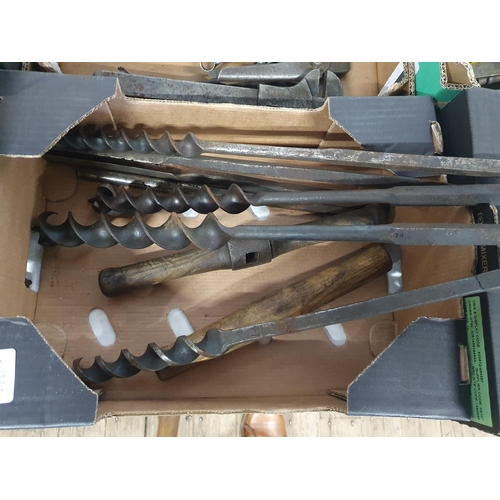 58 - A job lot of antique augers. Shipping unavailable