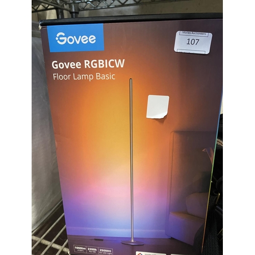 107 - A boxed Govee floor lamp (unchecked)