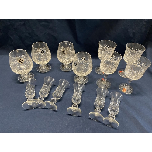 127 - A selection of Edinburgh, Tudor and Galway crystal glassware, shipping unavailable