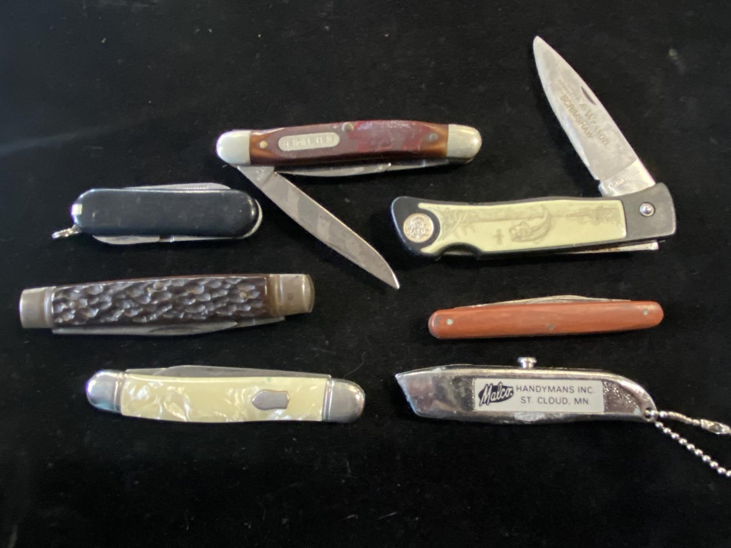 A Selection Of Vintage Pen Knives, Uk Post Only