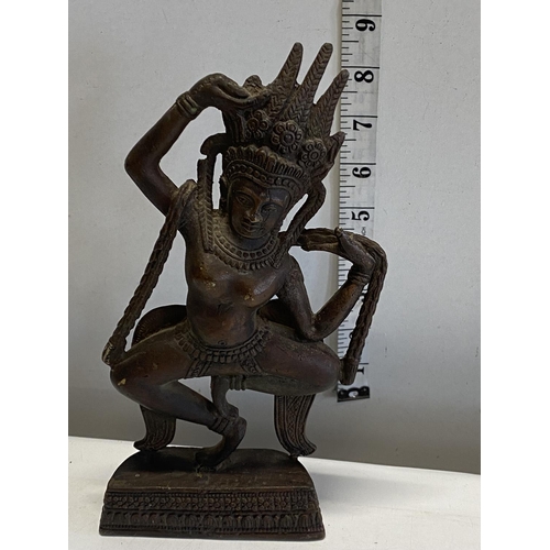 239A - A Chinese bronze figure of a Buddha circa 18th century with good patination