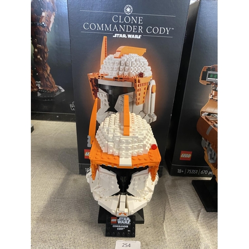 A Lego Star Wars Clone Commander Cody Helmet model 75350, with original ...