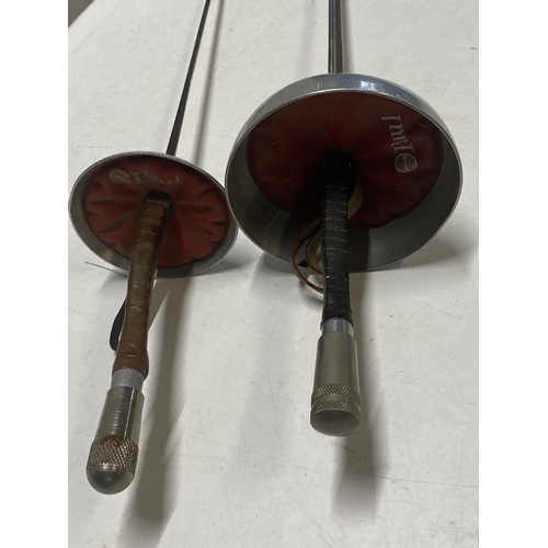 Two vintage fencing foils by Paul. Shipping unavailable