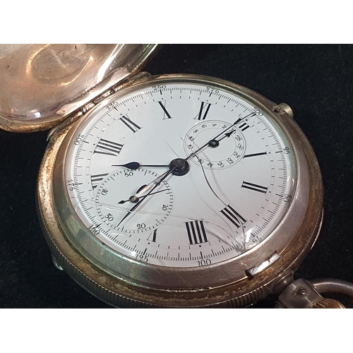 115 - A gentleman's hallmarked for Birmingham full hunter pocket watch, top winder, needs attention