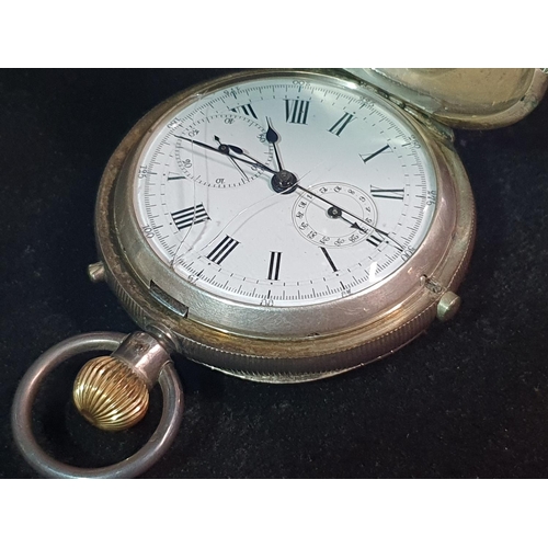 115 - A gentleman's hallmarked for Birmingham full hunter pocket watch, top winder, needs attention