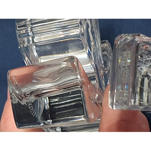 28 - A Waterford Crystal paperweights (Harp & Three Leaf Clover)