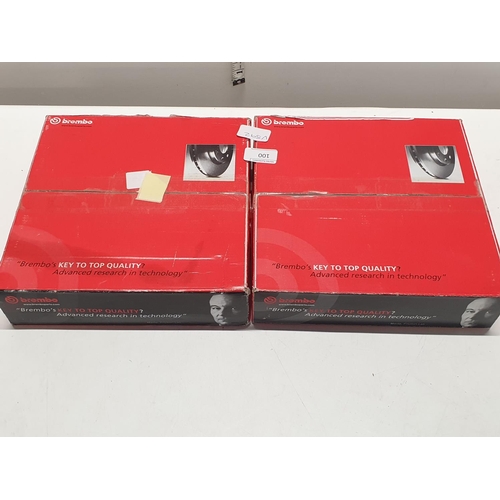 100 - Two box sets of Brembo brake discs (unchecked)