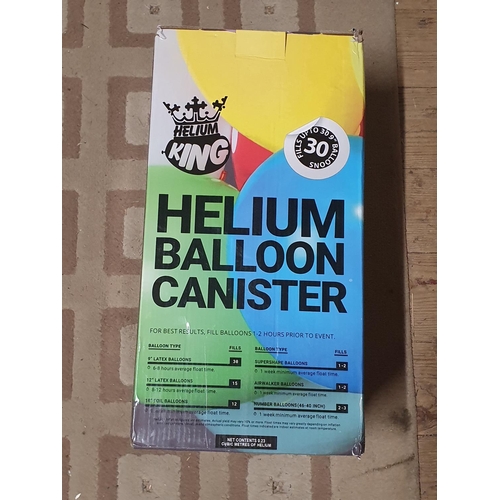 116 - A Helium balloon cannister (unchecked), shipping unavailable