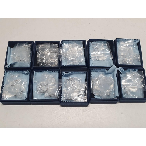 150 - Eleven boxes of Pabbeu silver 925 silver earrings
(multiple packets of earrings per box)