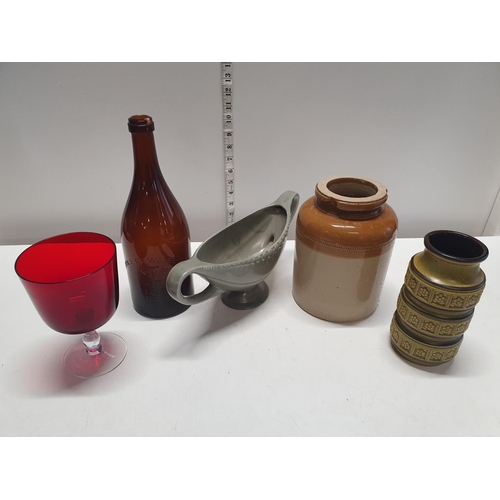 175 - A selection of assorted collectables including West German & Dartmouth pottery, shipping unavailable