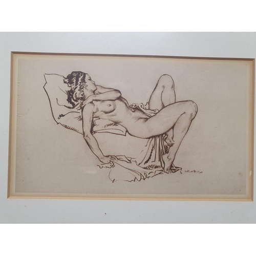 20 - A framed Sir William Russell Flint 1st edition print entitled 'Pauline' 31x36cm