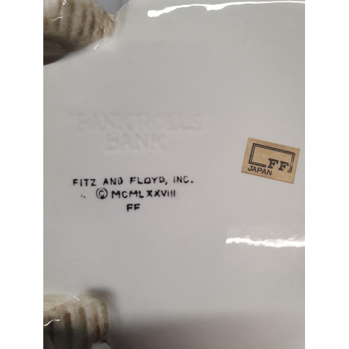 32 - A collectable Fitz and Floyd ceramic moneybox, shipping unavailable