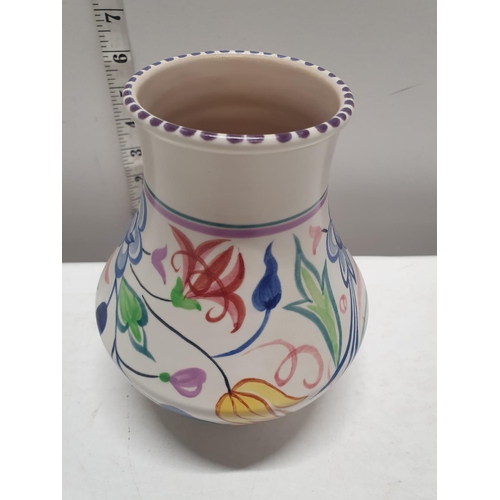 42 - A Poole Pottery vase h18cm, shipping unavailable