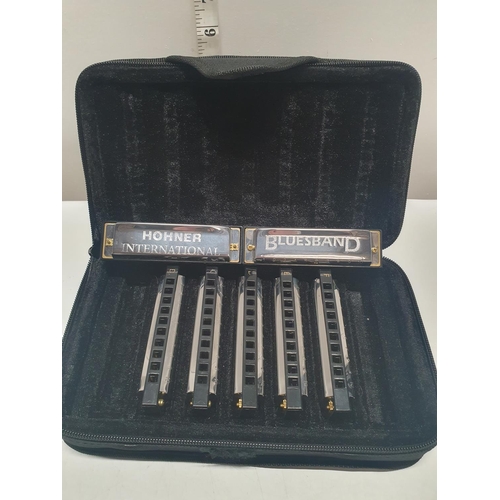 51 - A blues harmonica set made by Hohner (7 piece set)