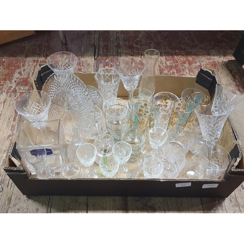 67 - A job lot of assorted vintage glassware, shipping unavailable