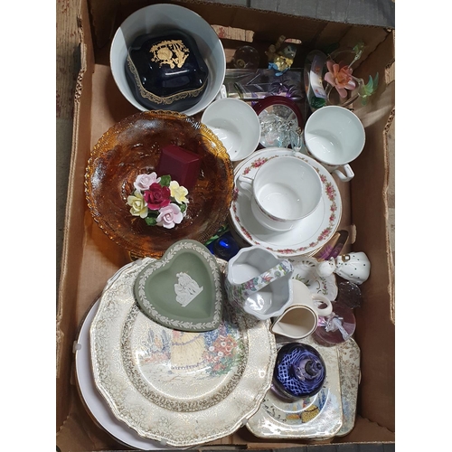 68 - A job lot of assorted ceramics and collectables including Wedgwood etc, shipping unavailable