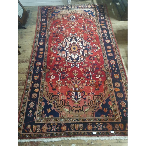 79 - A quality Persian Borchelou rug 2.70x1.55m (very slight signs of wear), shipping unavailable